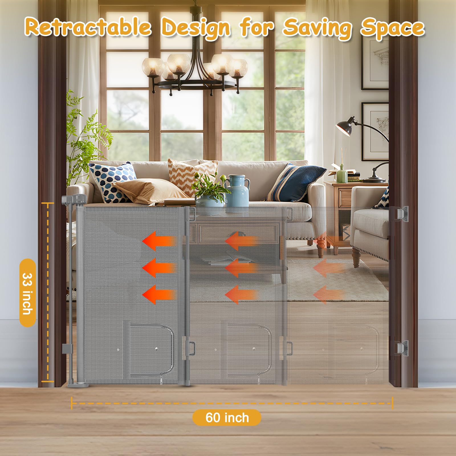 Sair pet safe durable PVC mesh material resists scratches from pets