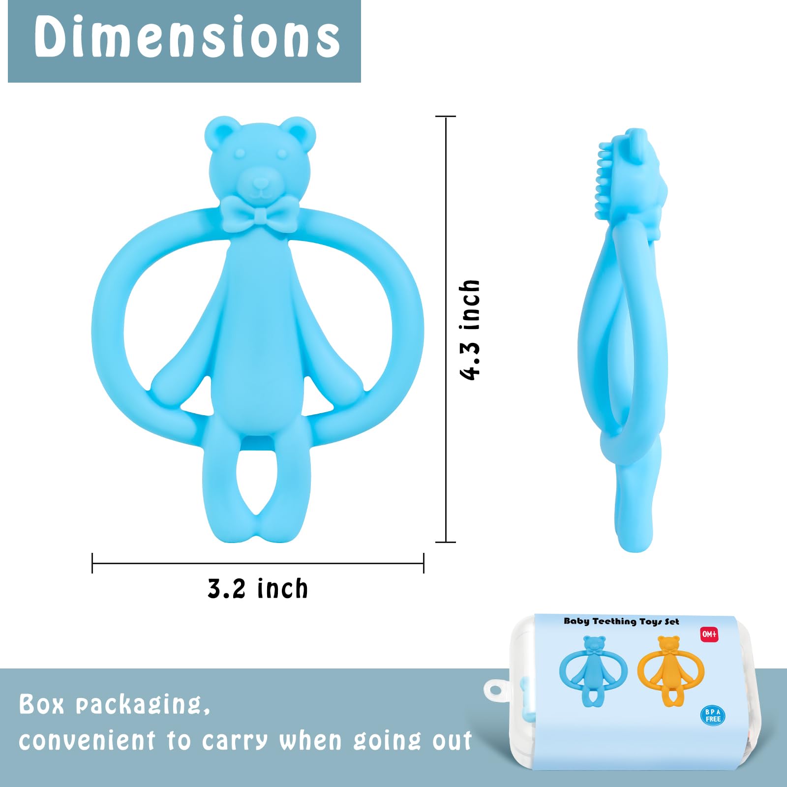 Saiveina dishwasher-safe-teether, quick cleaning after every use.