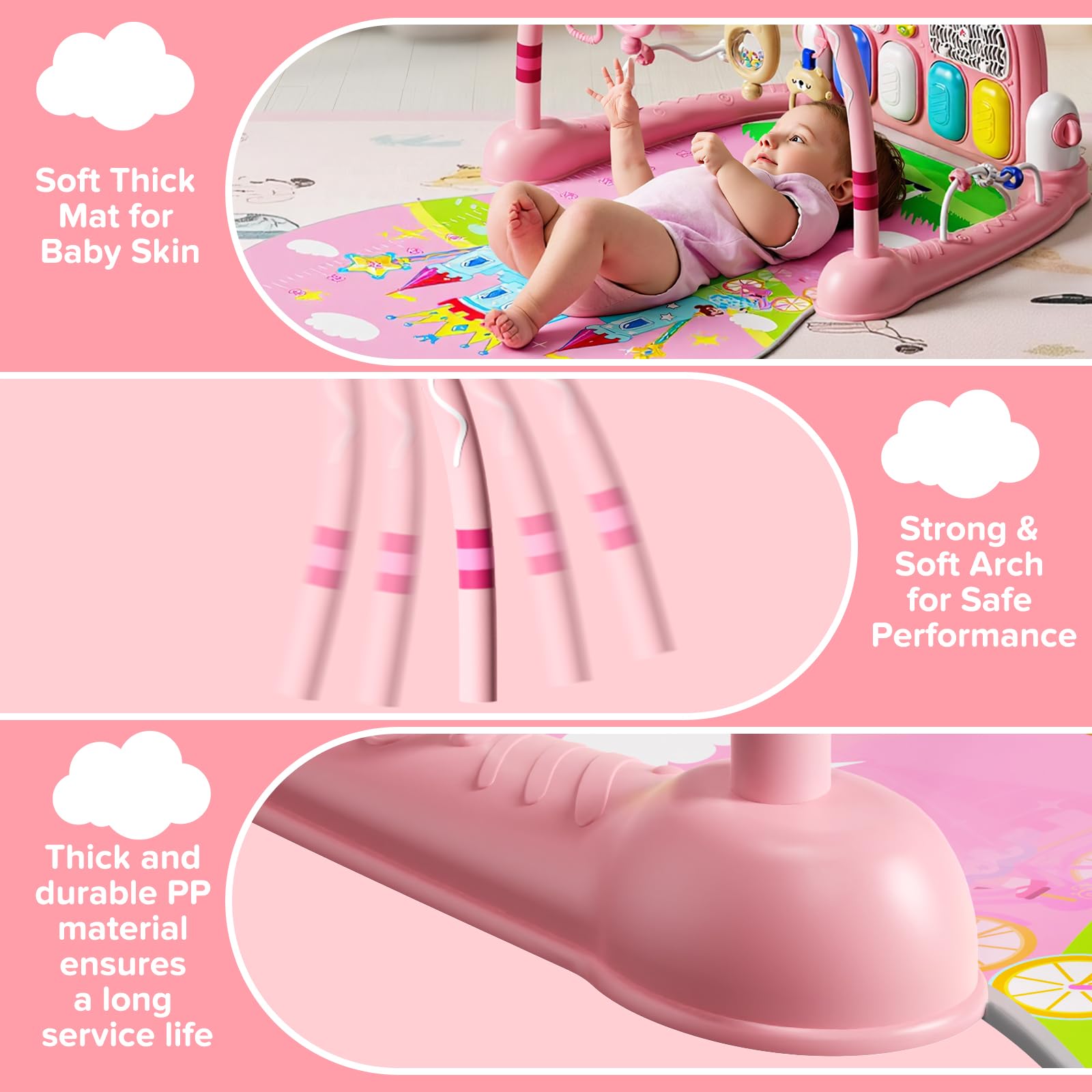 SAKAKI Baby Play Mat gift-ready packaging for newborns.