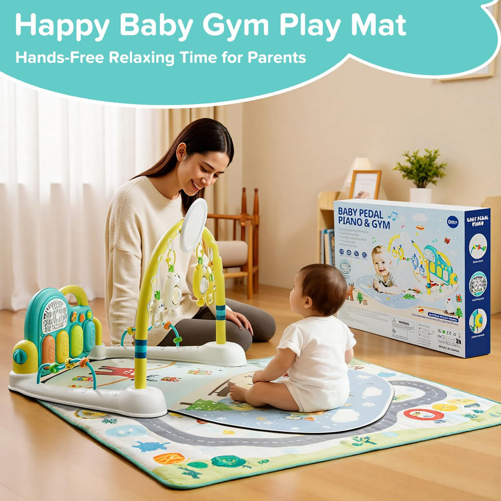 SAKAKI Baby Play Mat soft cotton padding keeps baby comfortable