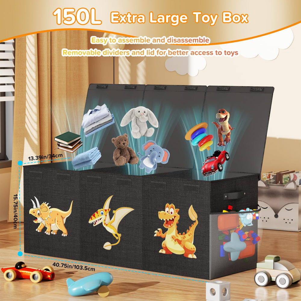 SAKAKI toy box collapsible design shown folded for space-saving storage