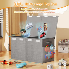 SAKAKI toy storage with Oxford cloth durable, kid-friendly organization