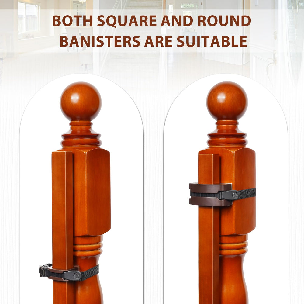 Salcod round-banister mounting kit ensures secure, stable gate attachment