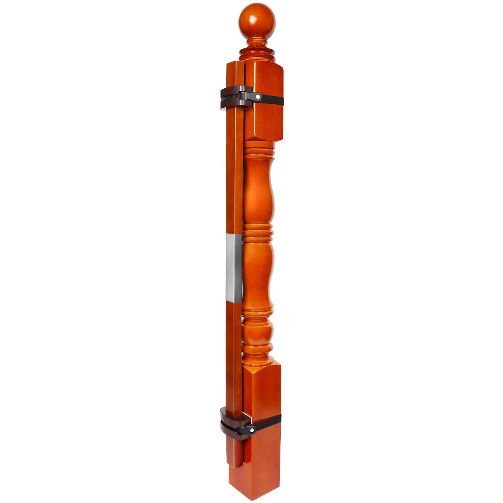 Salcod banister mounting kit with wood base protects banisters during installation