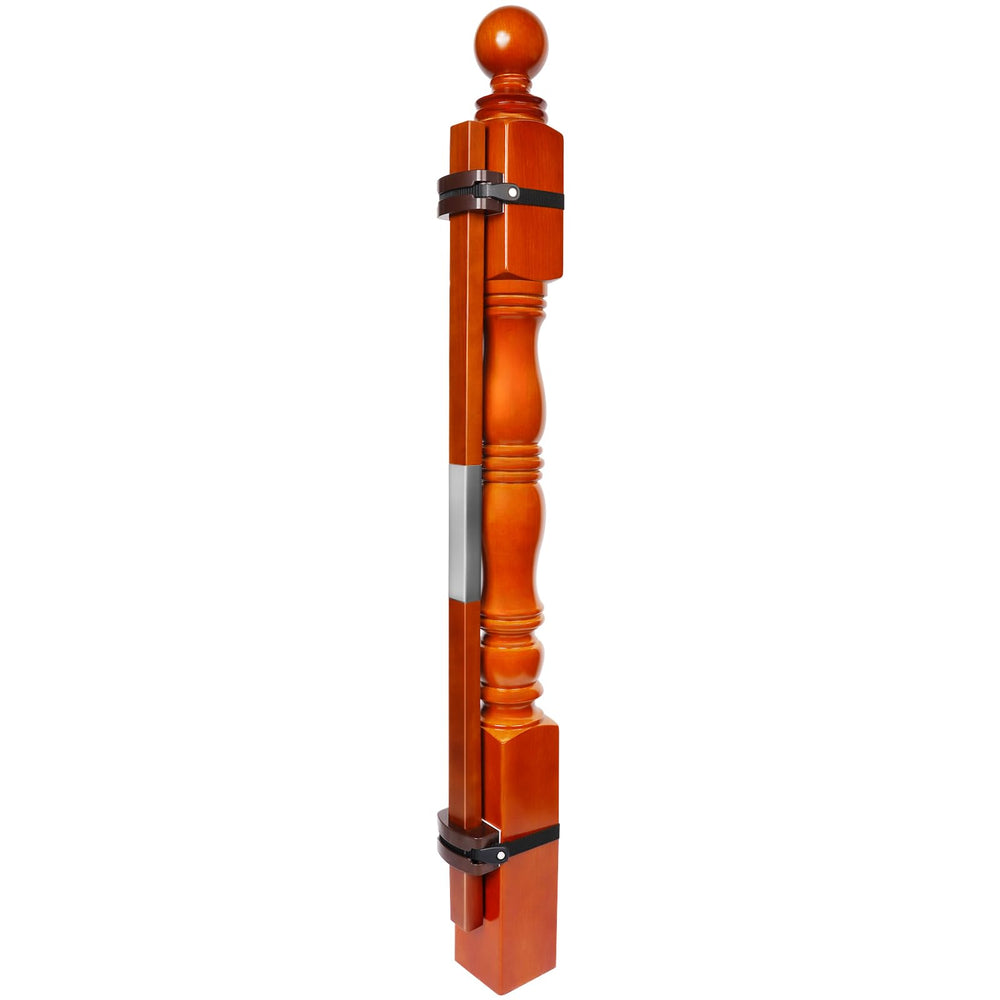 Salcod banister mounting kit with wood base protects banisters during installation