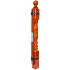 Salcod banister mounting kit with wood base protects banisters during installation