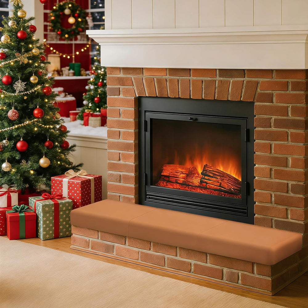 Salcod fireplace removable no-residue design enables clean brick surfaces.