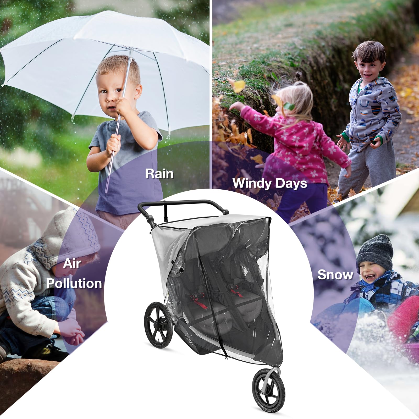 Salcod packaging includes one rain cover and 90-day warranty.