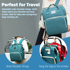 SALIFA bag attached to stroller with dual hooks for hands-free travel