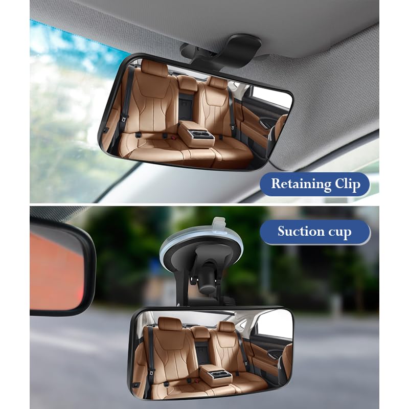 Salior baby mirror clips to the sun visor for secure attachment