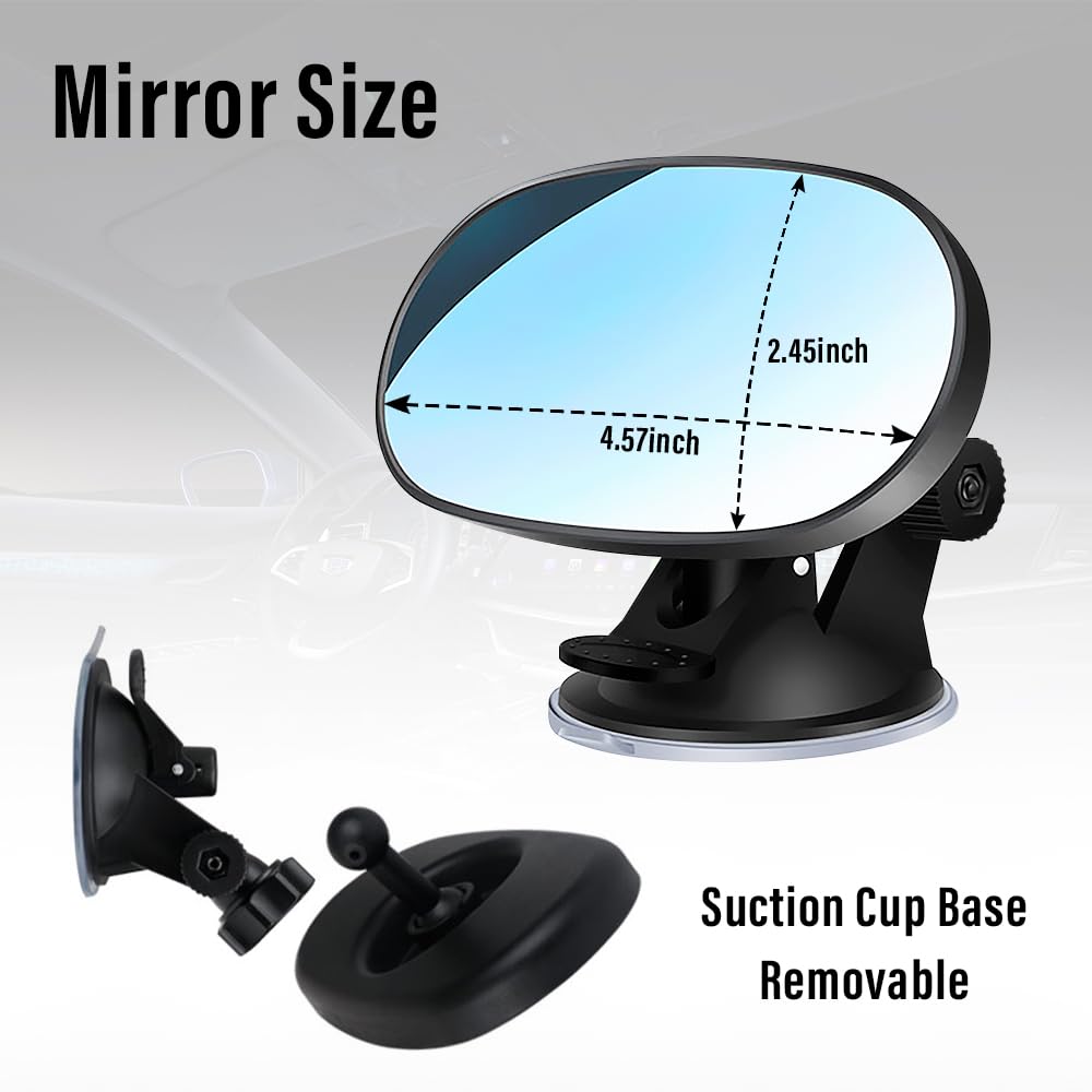 Salior Baby Car Mirror suction cup mount on windshield for secure installation