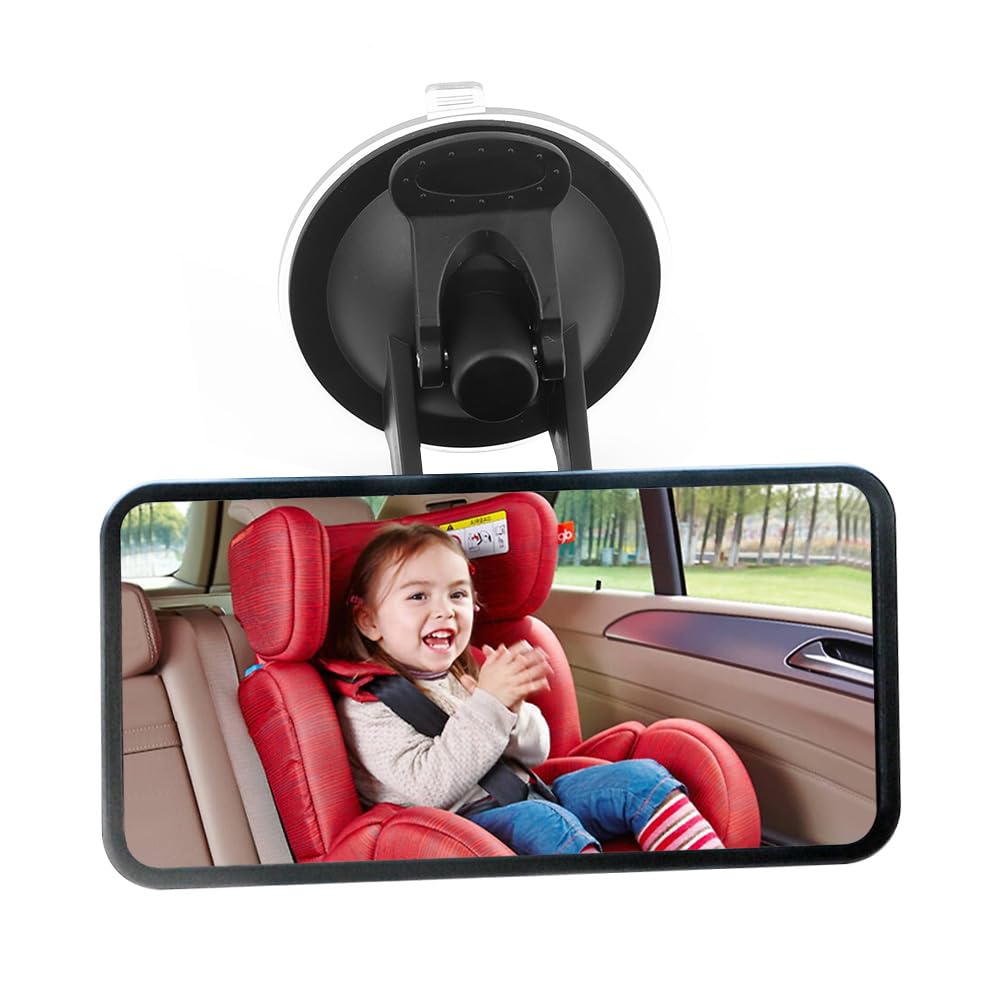 Salior car baby rear-facing mirror with HD glass view for clear back-seat monitoring
