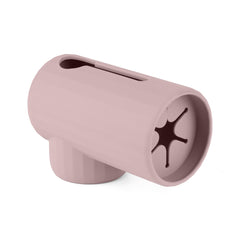 Sallurna bath spout cover blush color adds inviting bath atmosphere.