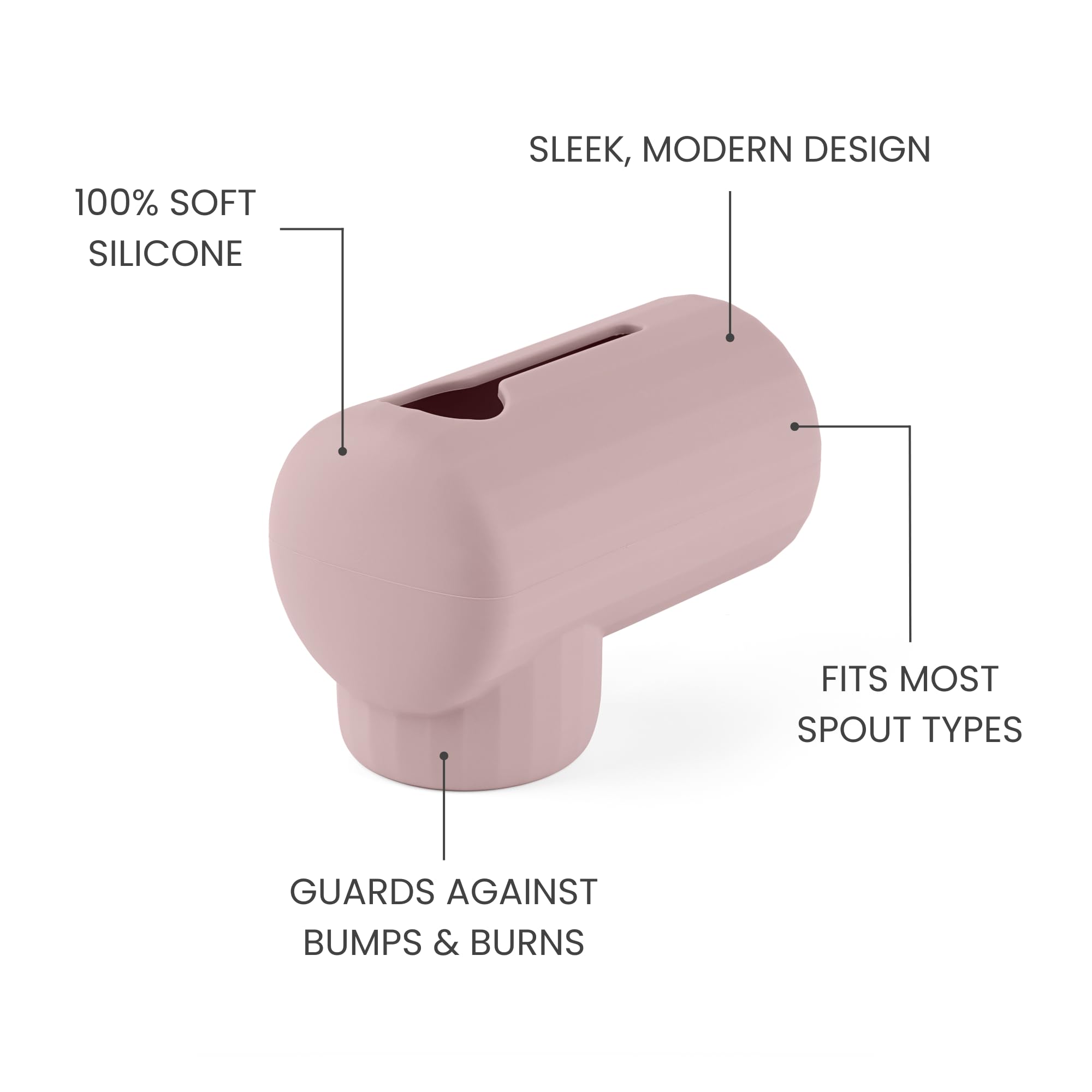 Sallurna bath spout cover easy-clean hand-wash friendly.