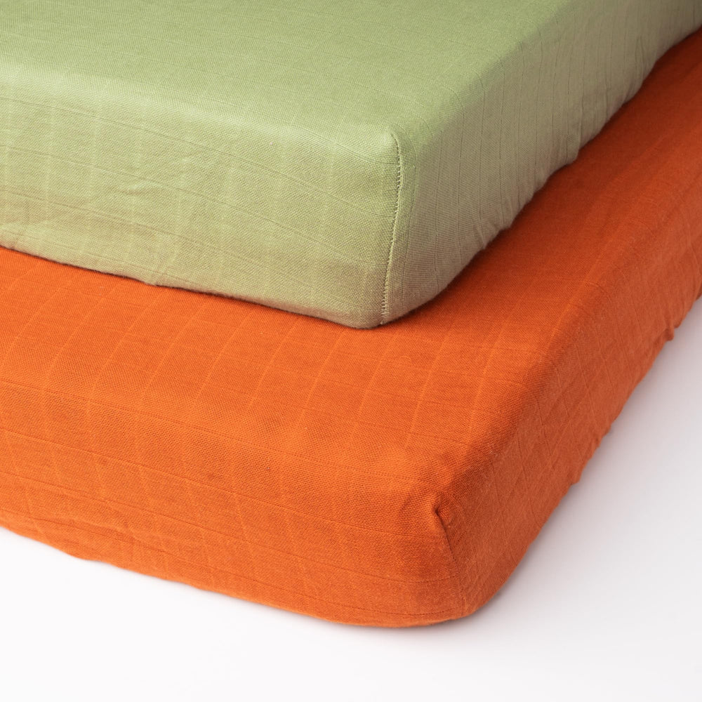 Salt Earth muslin texture closeup emphasizing softness and lightweight breathability