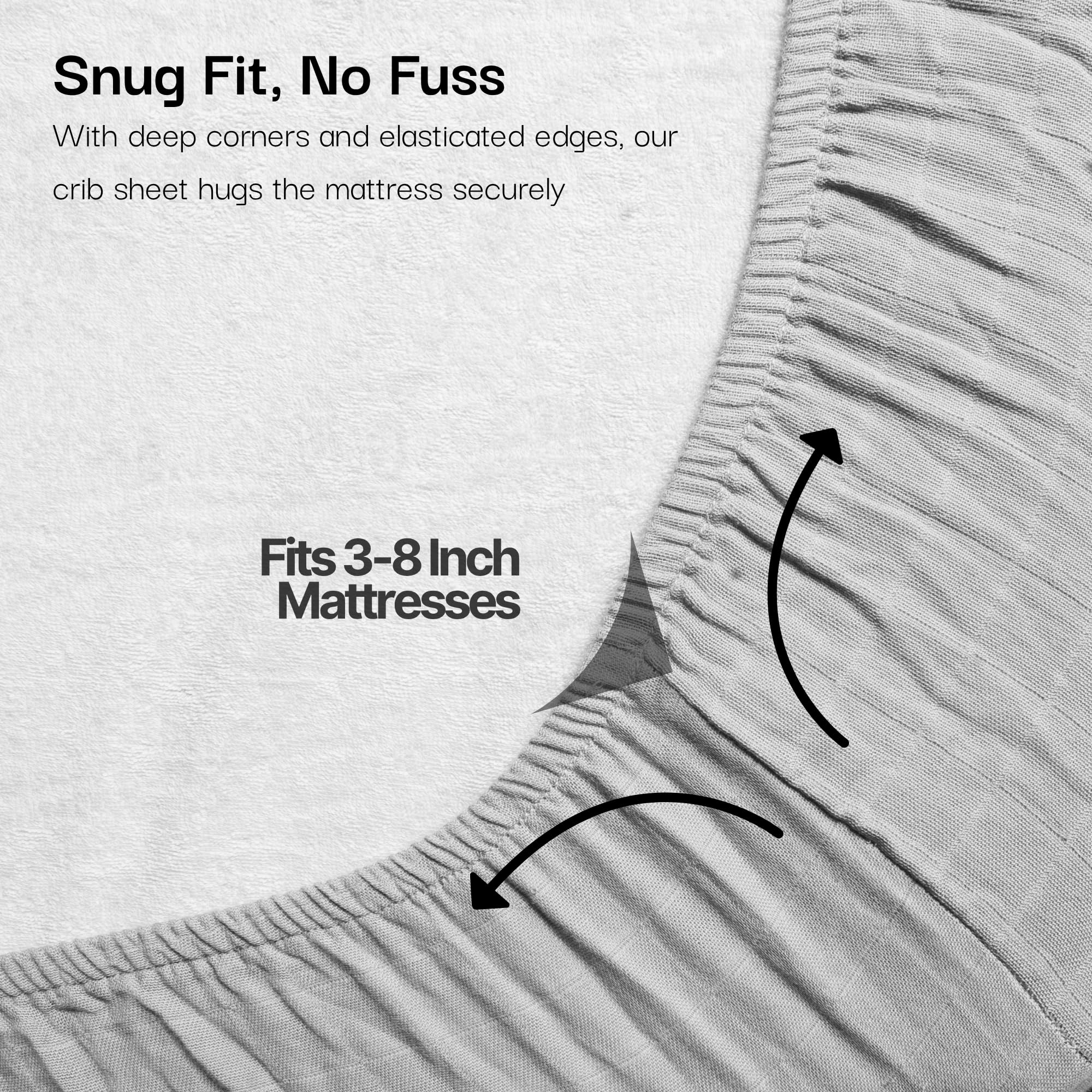Salt Earth muslin crib sheet 2-pack folded ready for gifting