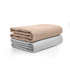 Salt Earth swaddle blanket breathable gauze closeup highlights airy organic cotton for baby's comfort.