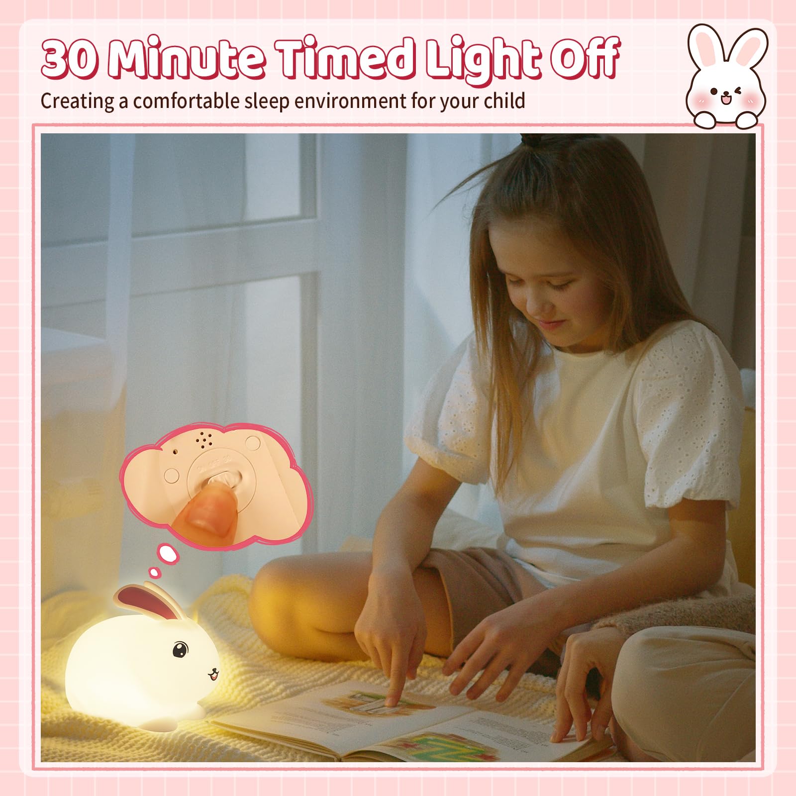 SALUOKE night light displaying seven color modes for imaginative ambience
