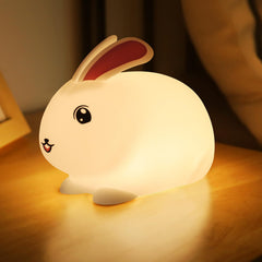 SALUOKE baby night light front view with 7-color glow for cozy bedtime