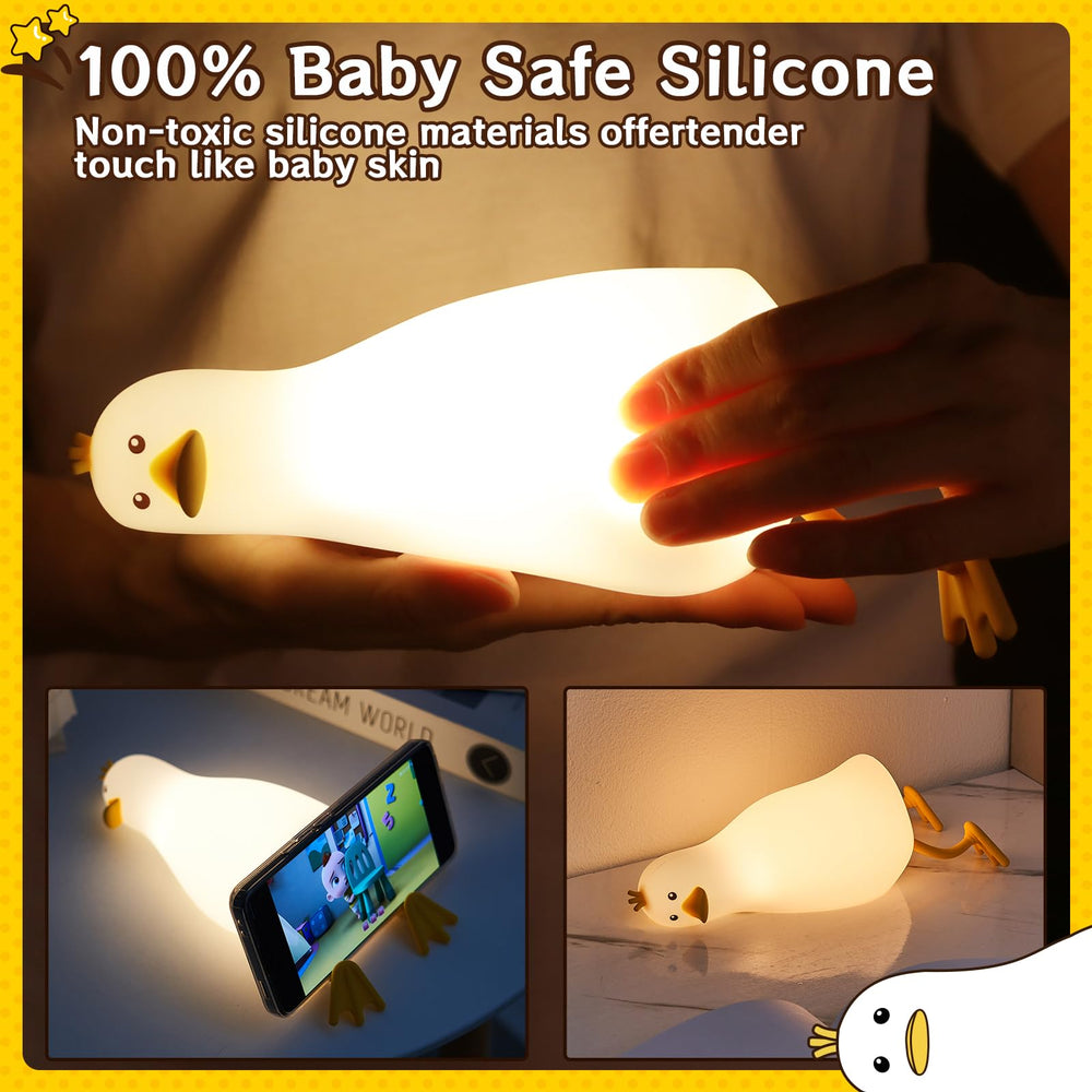 SALUOKE Duck Light color options display, seven hues for playful moods.
