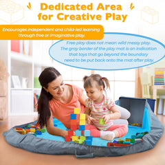 SAM AND MABEL play mat boat shape encourages sharing and central reach