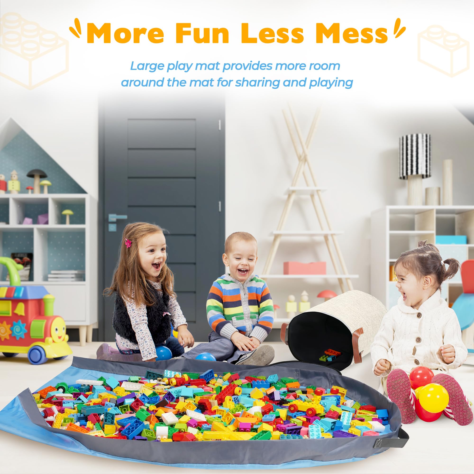 SAM AND MABEL XXL play mat 60x45 assembled for group play