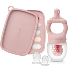 SAMiGO baby feeder popsicle mold closeup showing easy frozen snacks for teething