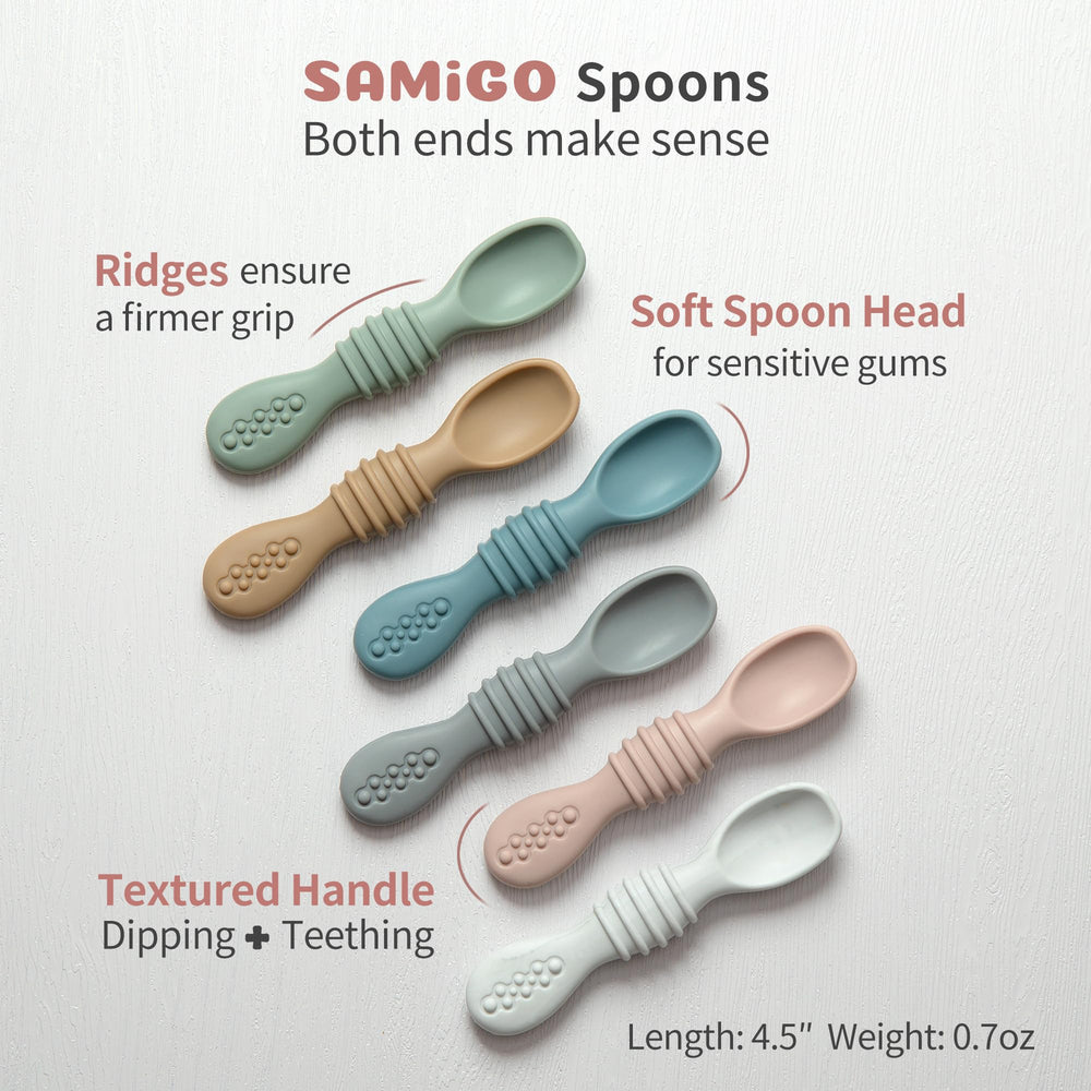 SAMiGO silicone is dishwasher-safe and easy to clean after meals.