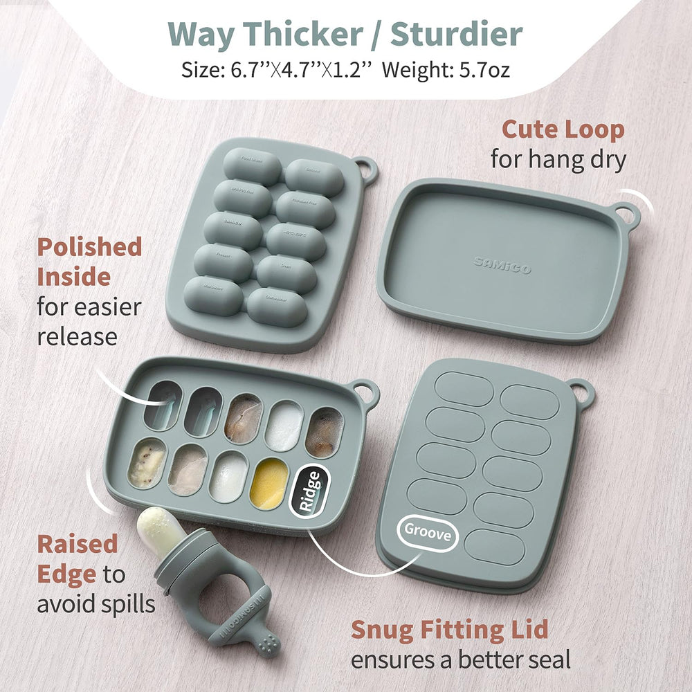 SAMiGO popsicle mold interior shows easy-release for quick frozen treats