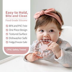 SAMiGO Ring Baby Teether soft flexible grip for tiny hands.