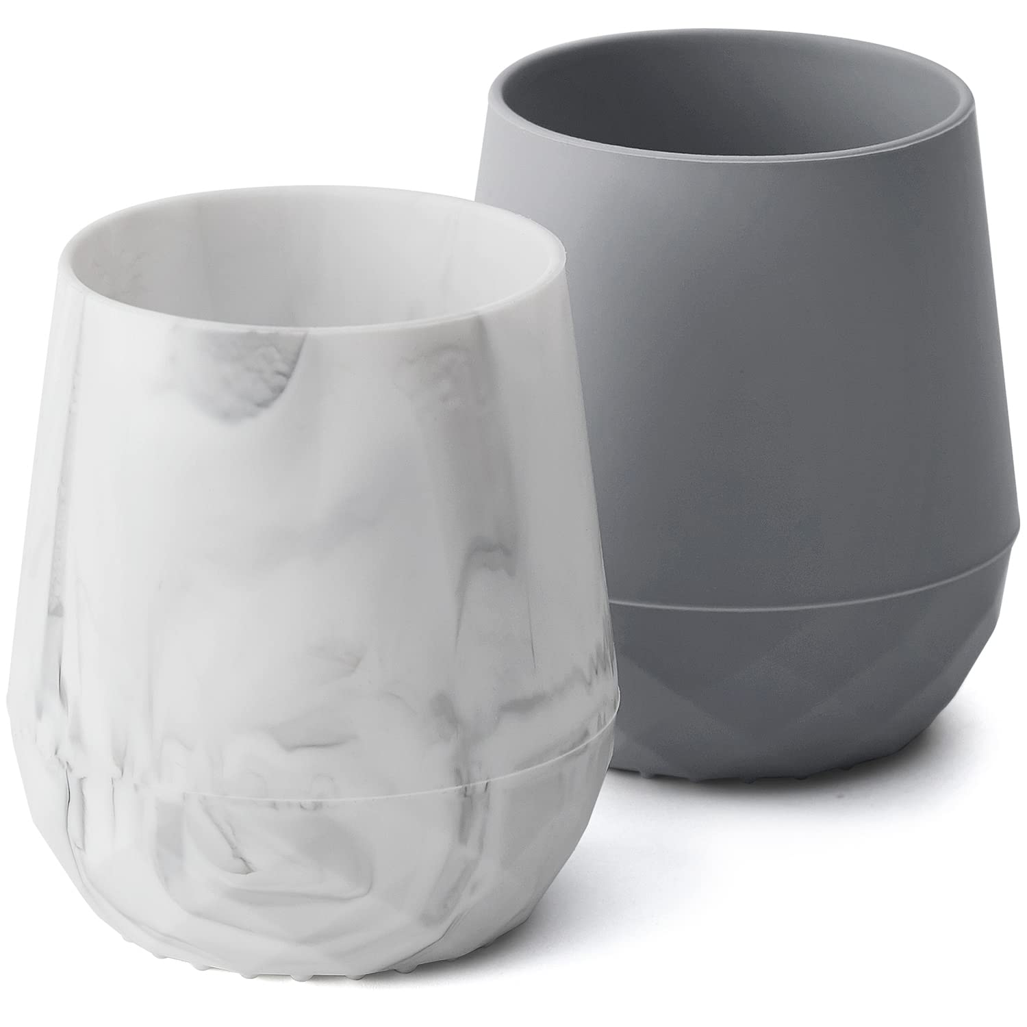SAMiGO silicone baby cups open cup 2oz aids tiny hands learning to sip confidently.