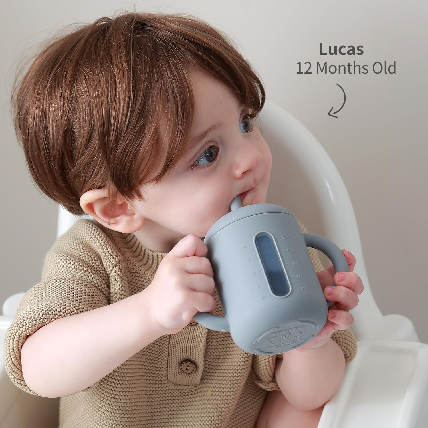 Samigo silicone sippy cup is thicker and sturdier for lasting durability.