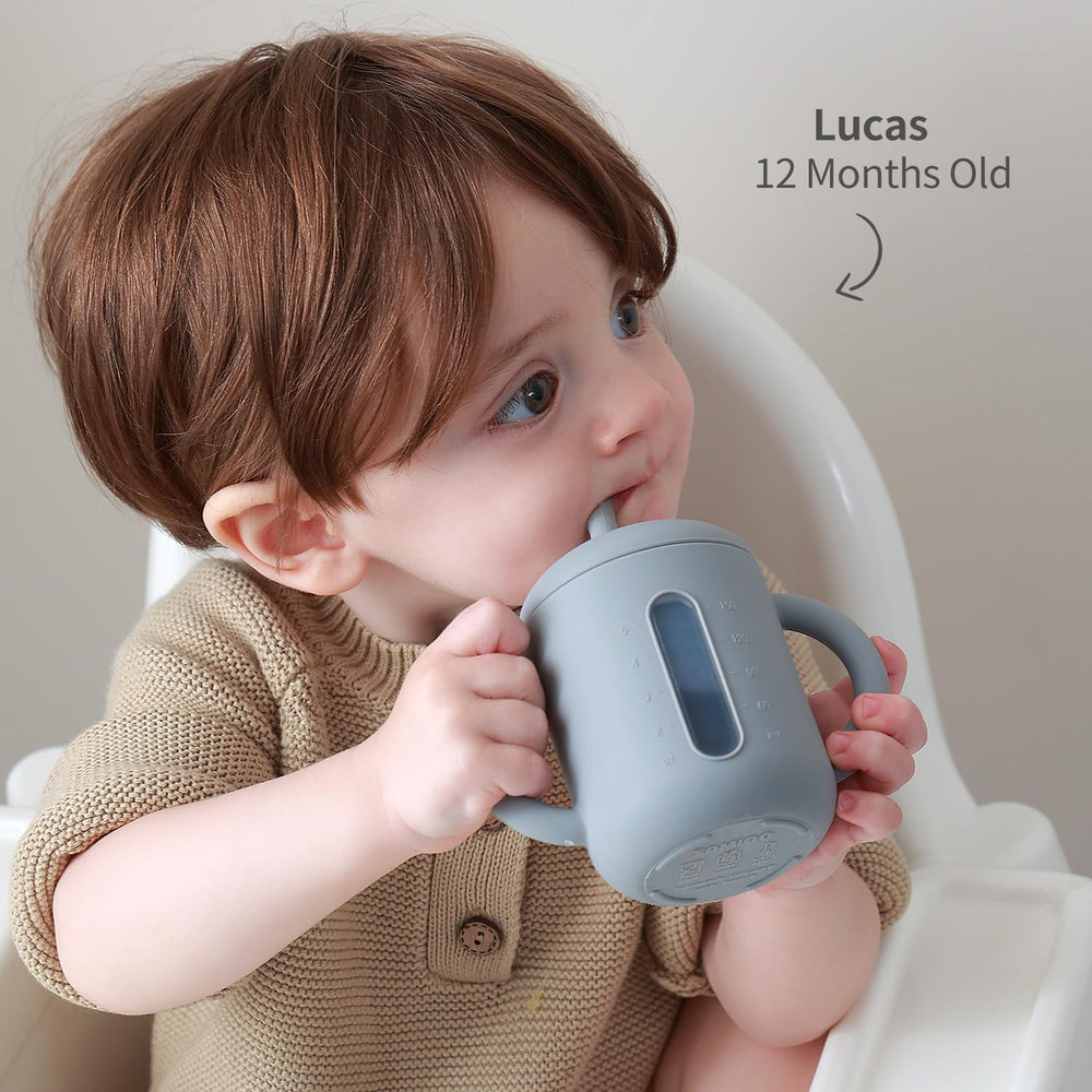 Samigo silicone sippy cup is thicker and sturdier for lasting durability.