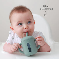 SAMiGO silicone sippy cup is twenty-percent sturdier for lasting use
