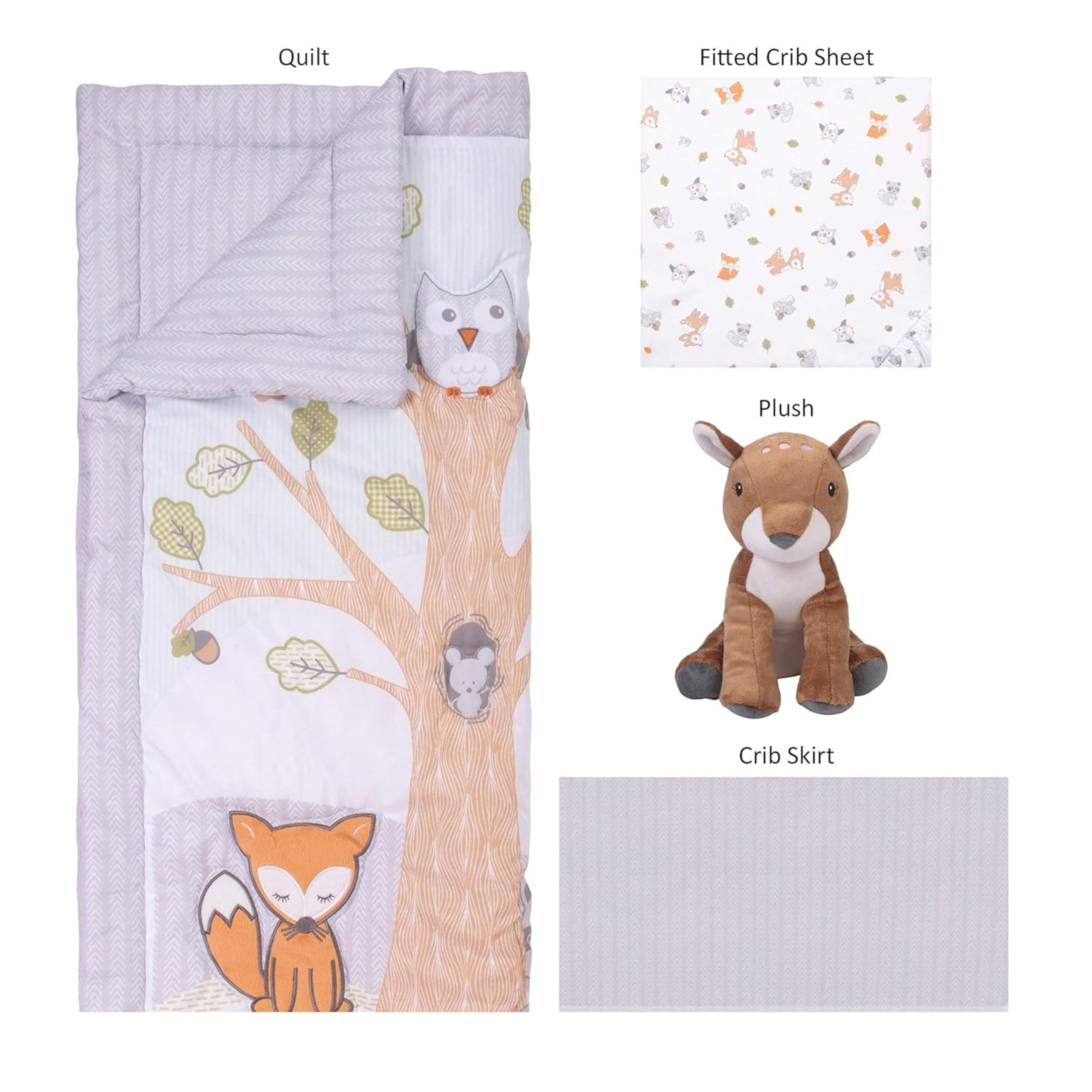 Sammy & Lou Friendly Forest plush toy, 9 inches, for gentle cuddles.