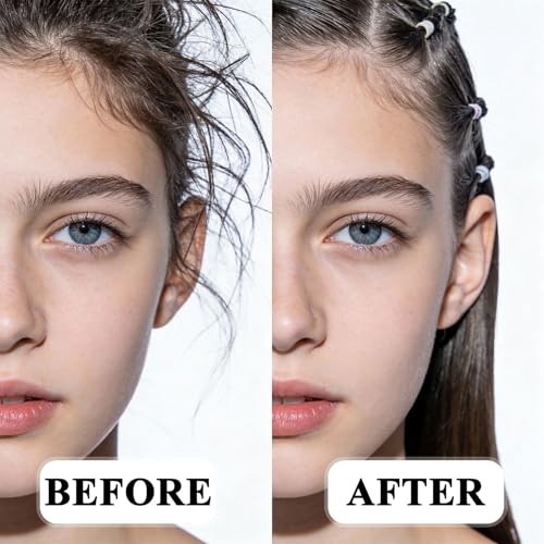Samnyte clear elastic hair ties for secure ponytails and versatile styles