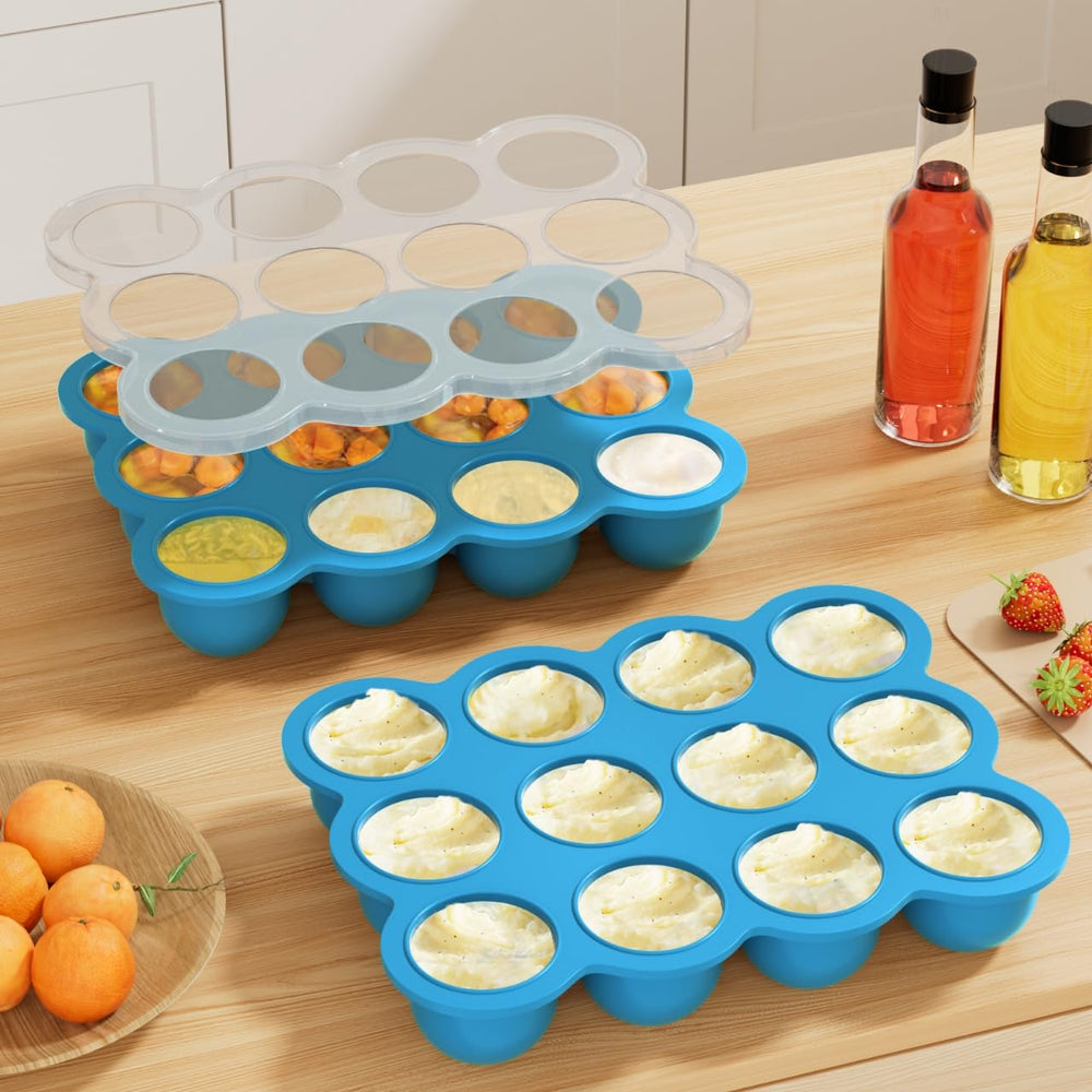 Samuelworld ice pop molds tray blue for kid-friendly snacks