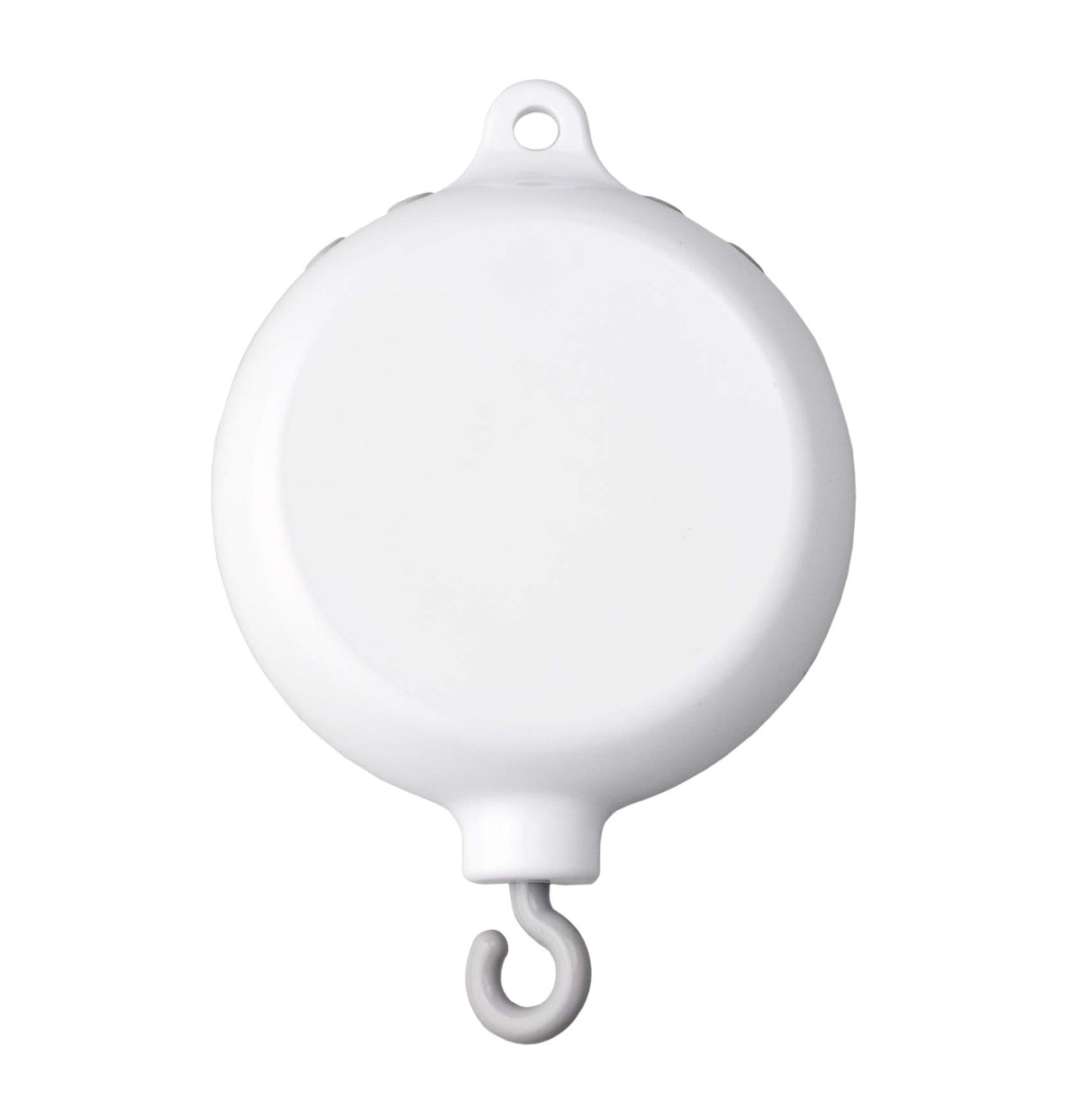 SAMYO baby musical mobile on crib providing soothing bedtime ambience.