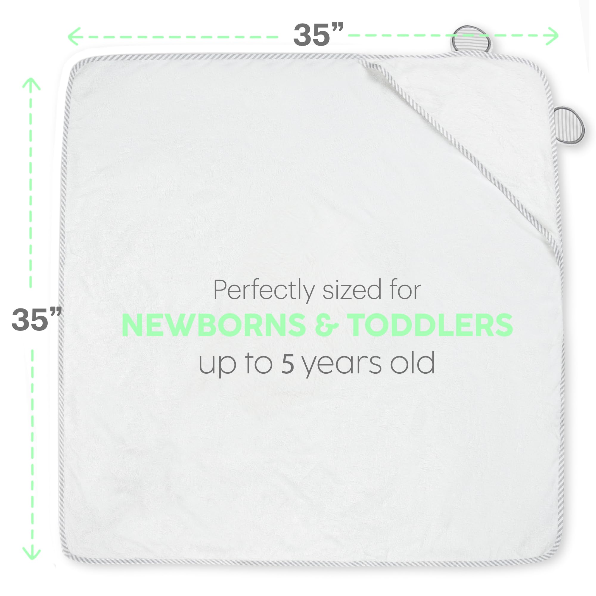 San Francisco Baby hooded towel animal design emphasizes cute bath time for kids.