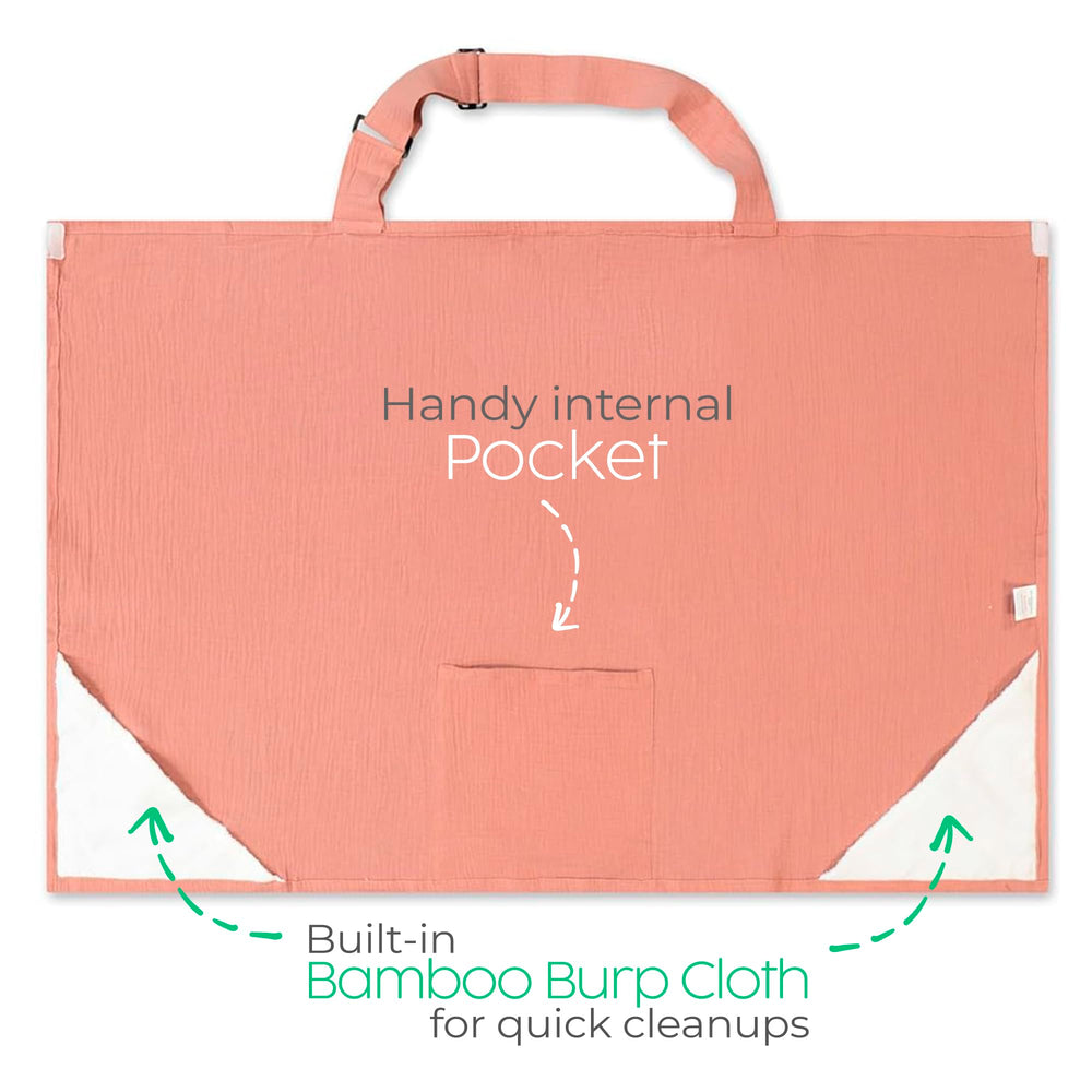 San Francisco Baby nursing cover provides 360° coverage for flexible nursing moments.