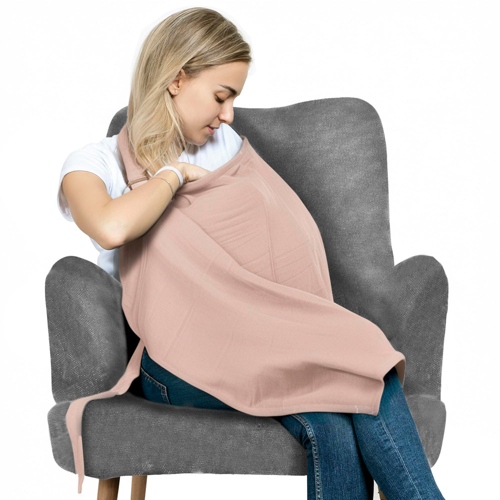 San Francisco Baby nursing cover front view, breathable and discreet for feeding.