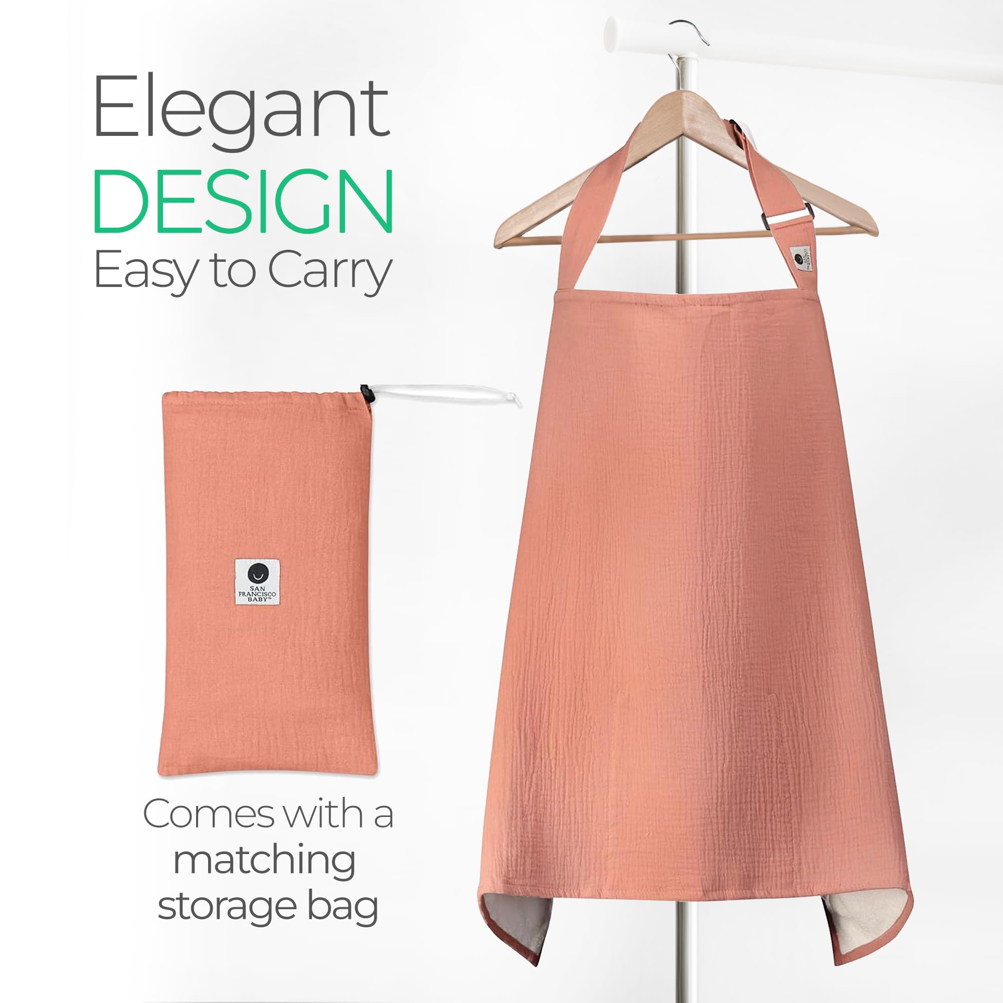 San Francisco Baby privacy design offers non-see-through comfort in public settings.