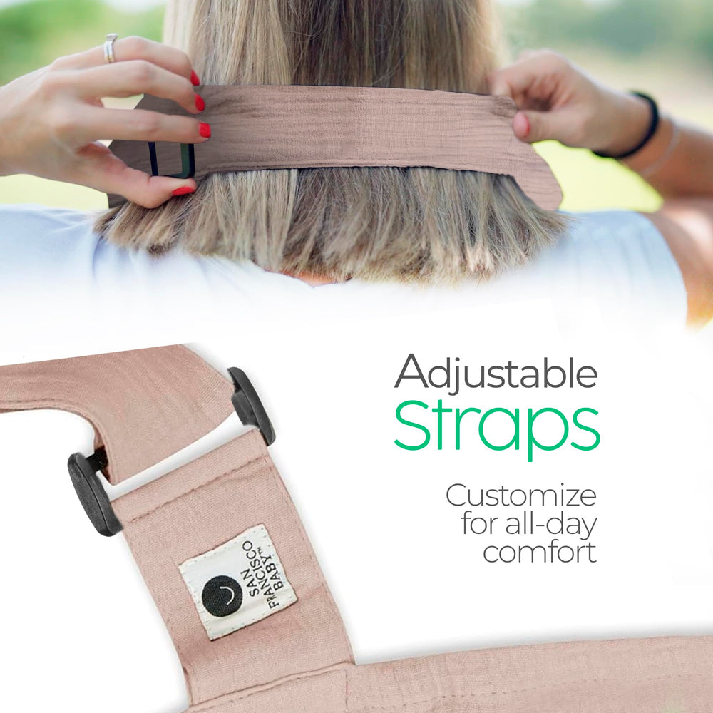 San Francisco Baby nursing cover provides stroller shade on outings.