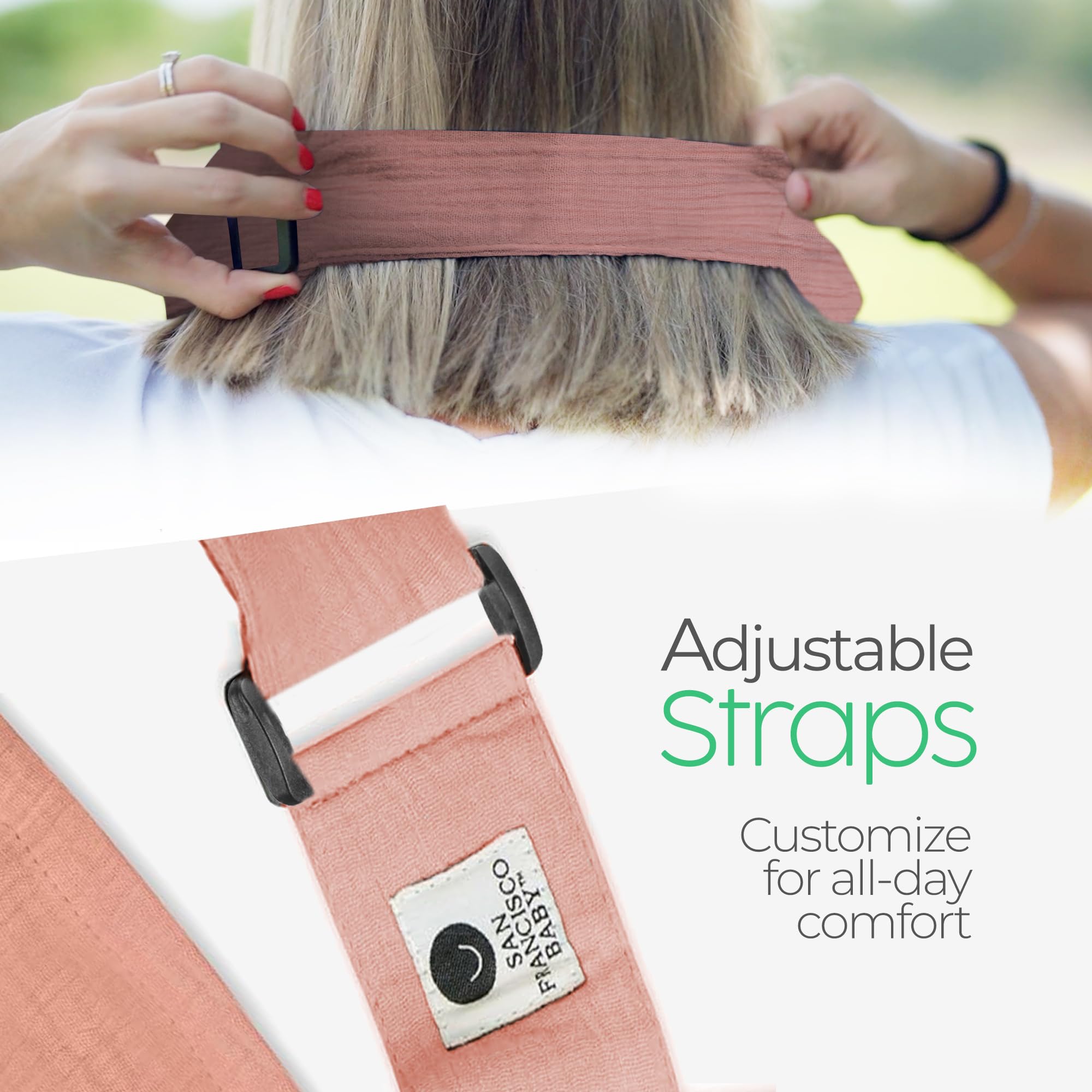 San Francisco Baby stroller shade keeps baby comfortable during outdoor feeds.