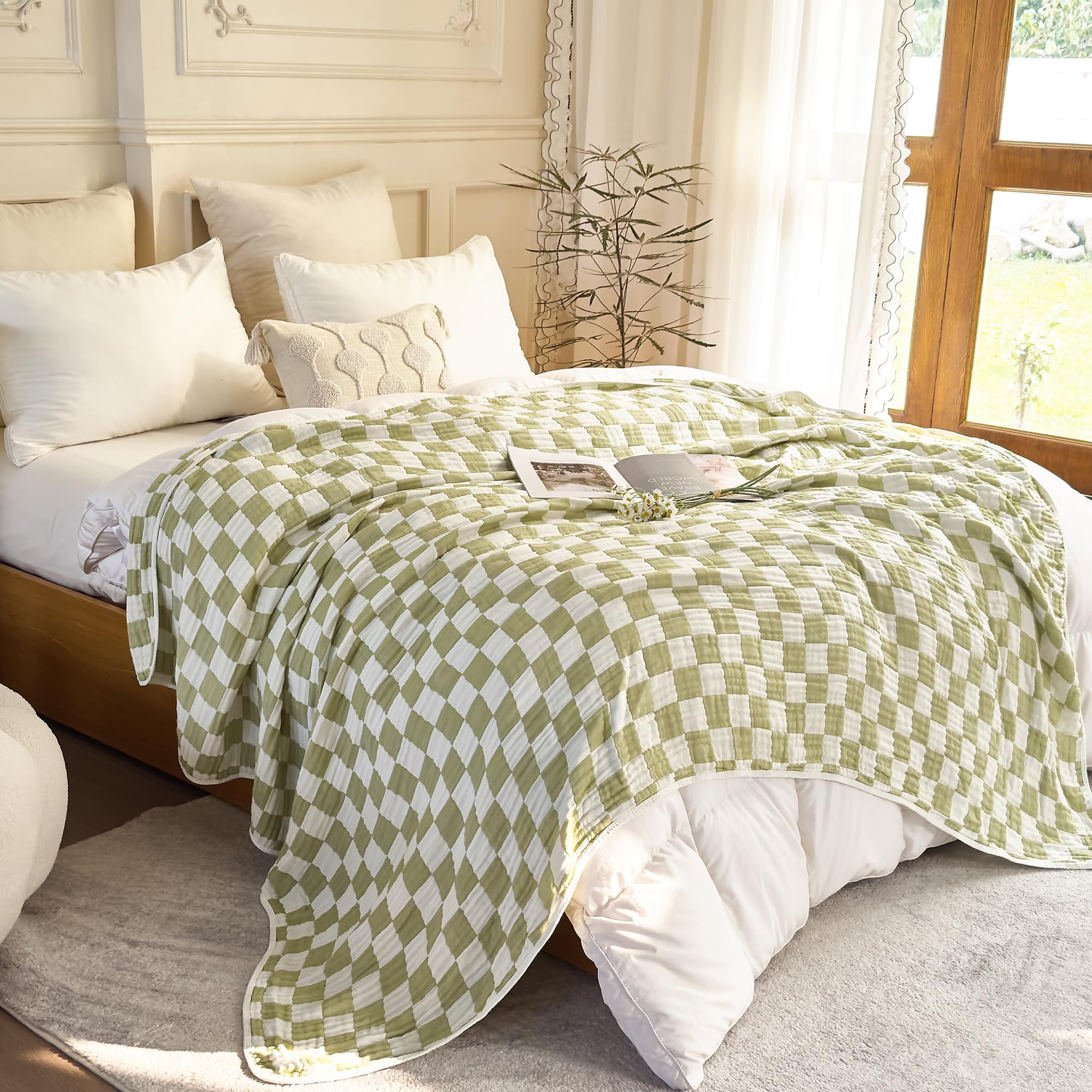 SANACYNA couch nap setup showing lightweight versatile cover.