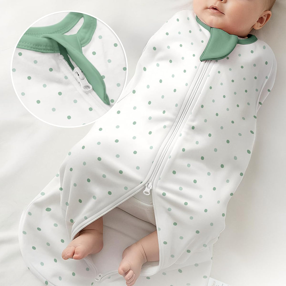 SANDJEST 0-2 months fit supports cozy sleep.