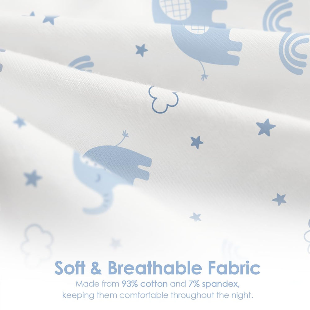 SANDJEST arm-in zipper detail demonstrates secure, easy on-off for soothing night-time changes