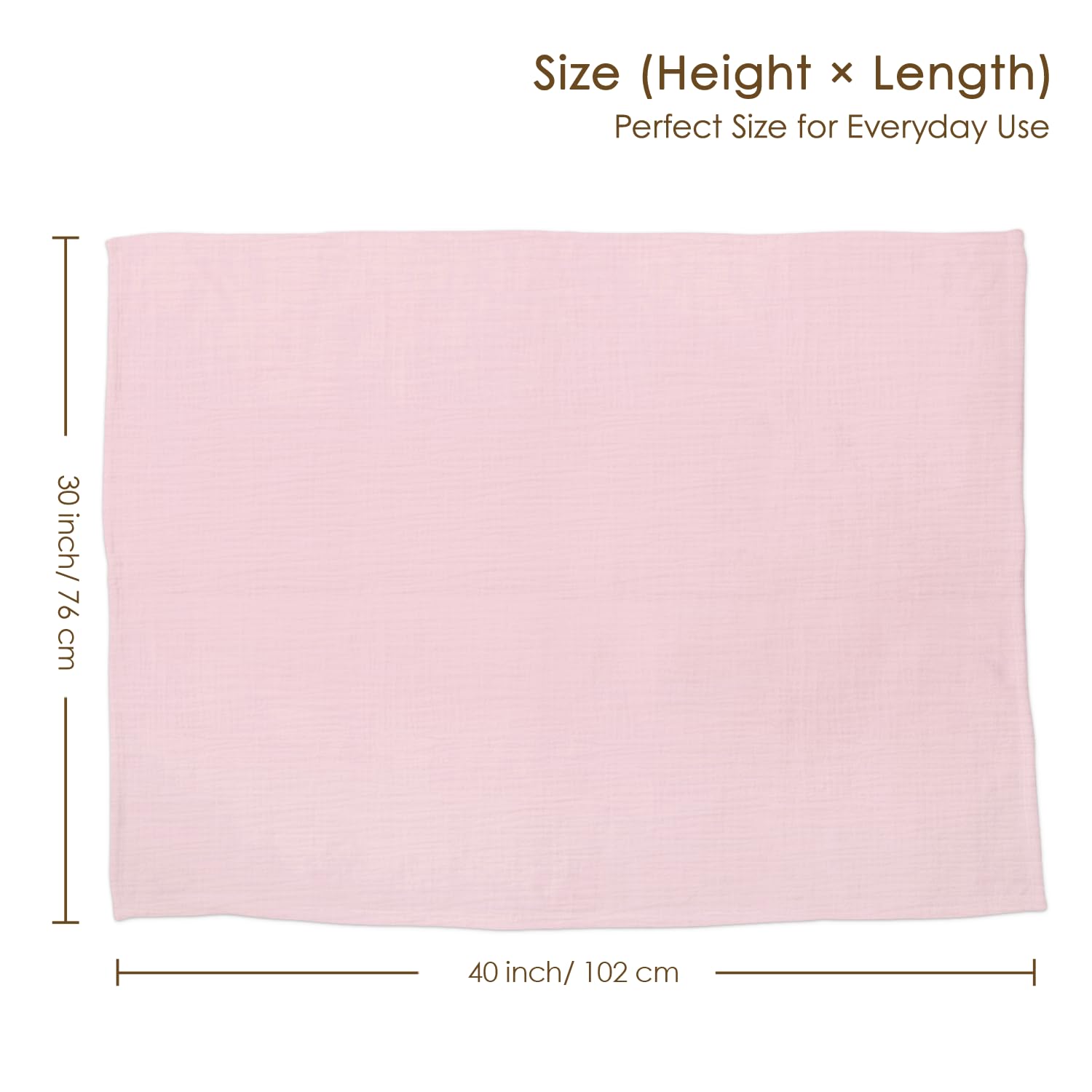 SANDJEST dual-side muslin fleece blanket offers breathable warmth and cozy texture