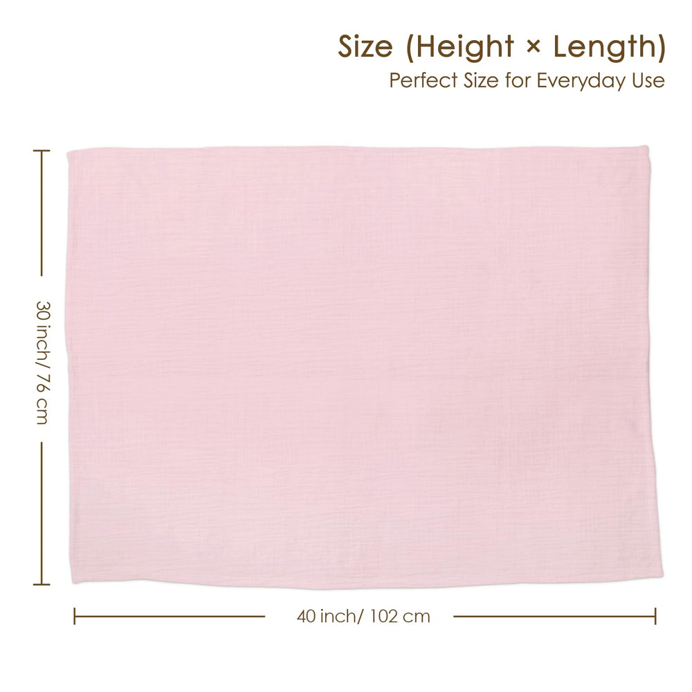 SANDJEST dual-side muslin fleece blanket offers breathable warmth and cozy texture