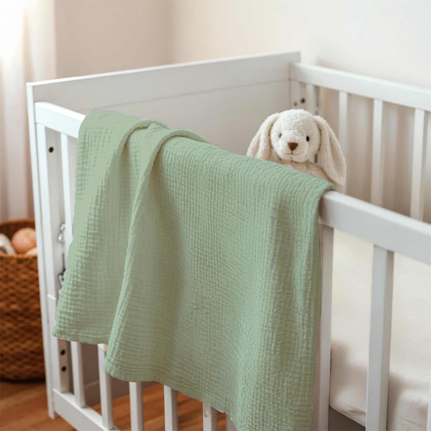 SANDJEST baby blanket nursing-cover-friendly design supports discreet feeds